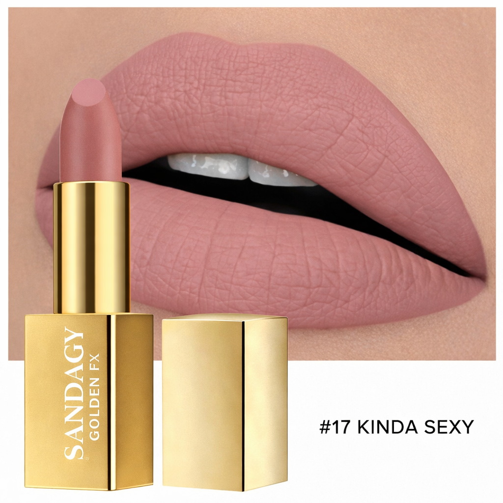 Sandagy Golden FX Lipstick – Hydrating Lipstick with Hyaluronic Acid