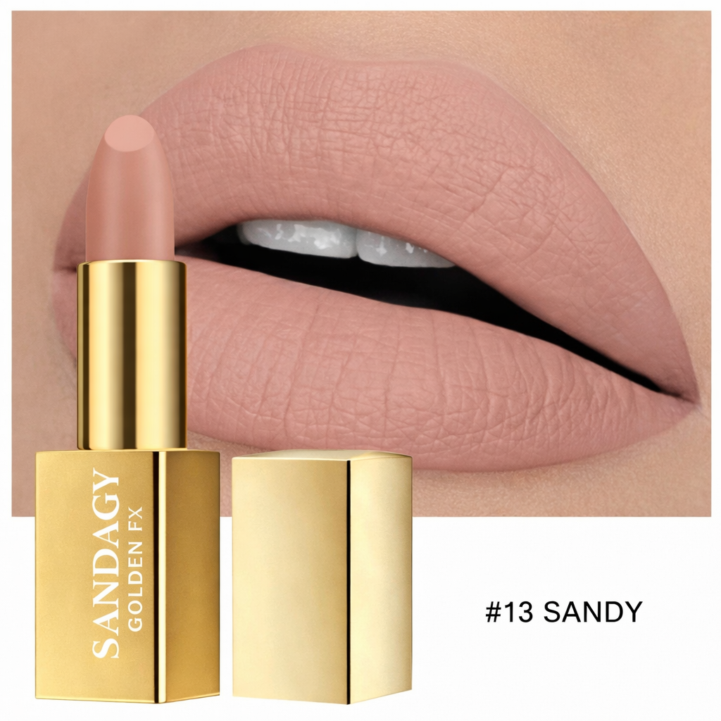 Sandagy Golden FX Lipstick – Hydrating Lipstick with Hyaluronic Acid
