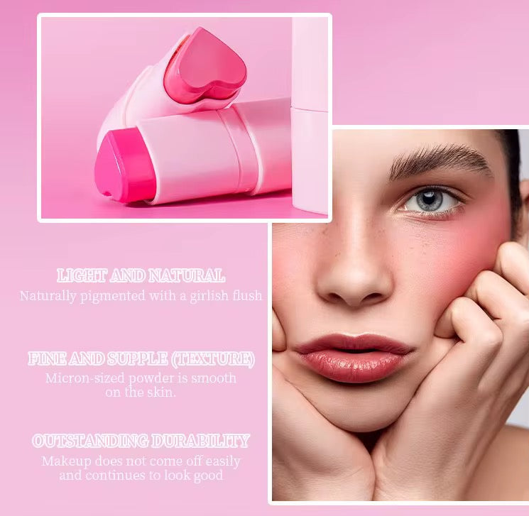 Heart blush stick