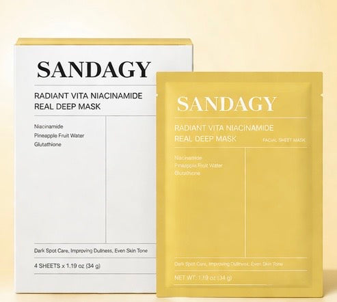 Sandagy Radiance Boost Niacinamide Face Mask - Brightening &amp; Dark Spot