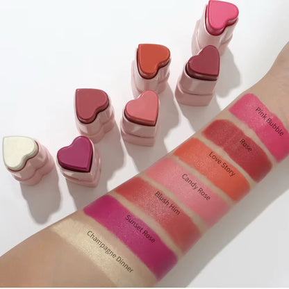 Heart blush stick