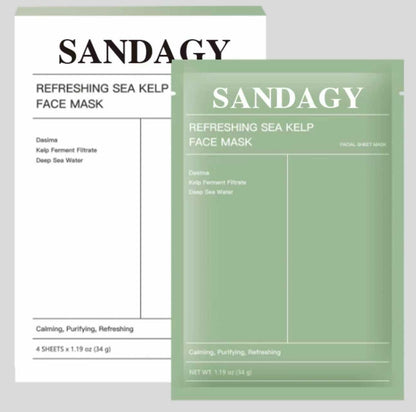 Sandagy  calm Reset Sea Kelp  Face Mask - Hydrating &amp; Skin Barrier Repair