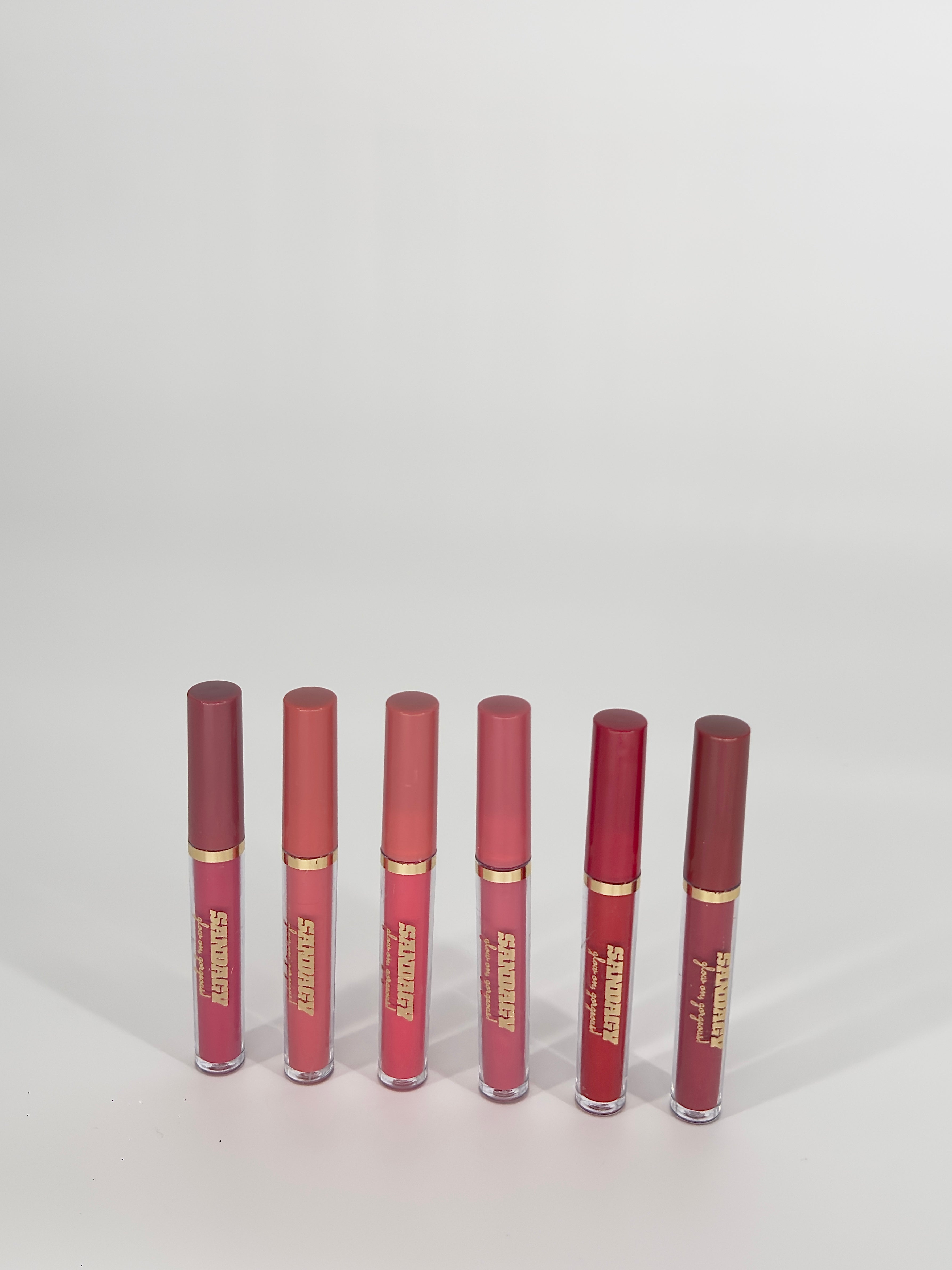 SANDAGY Moisturizer Nude vegan free Lip Gloss Lipstick Set