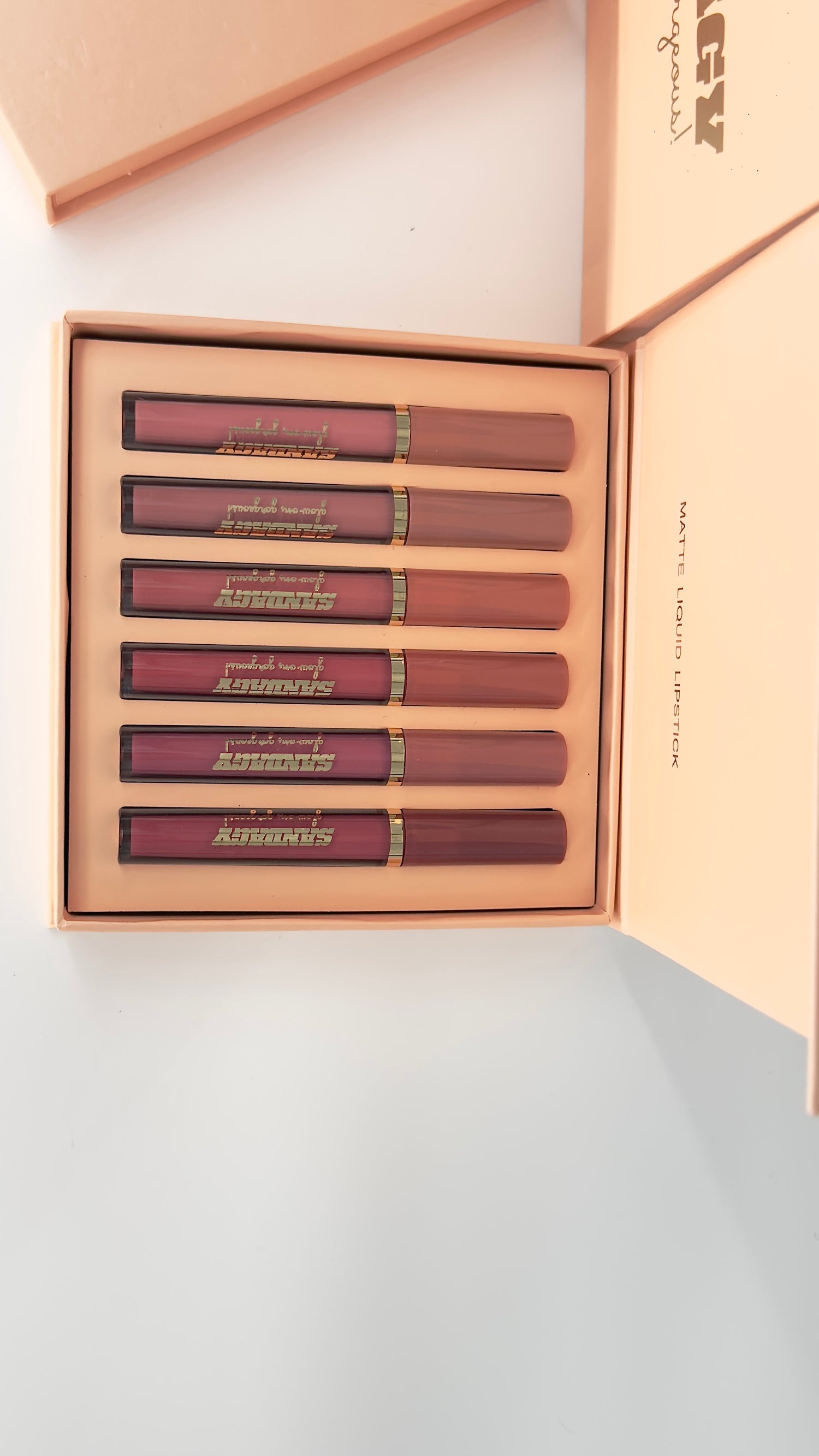 SANDAGY Moisturizer Nude vegan free Lip Gloss Lipstick Set