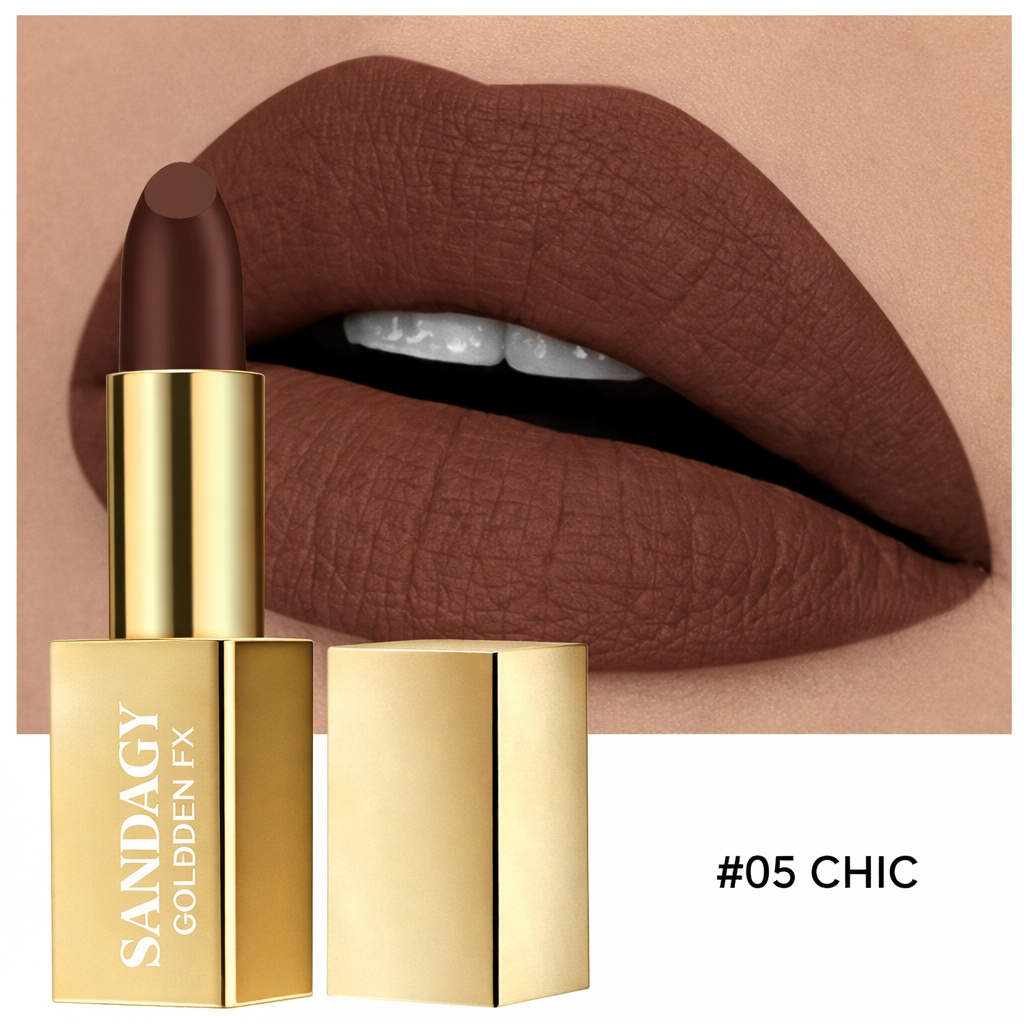 Sandagy Golden FX Lipstick – Hydrating Lipstick with Hyaluronic Acid