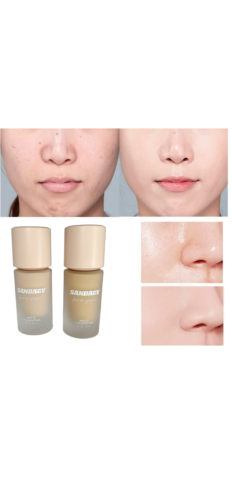 Sandagy matte foundation